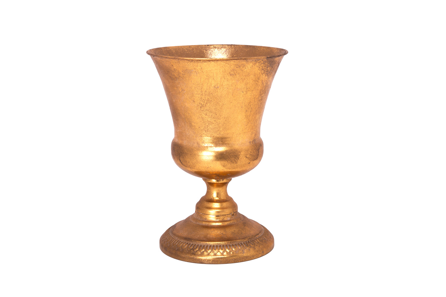 Metal Planter Gold-12.50"H