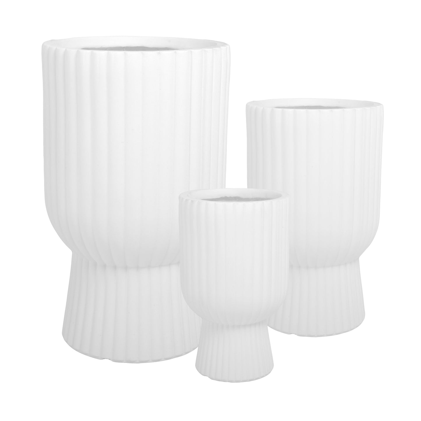 Yannis Fiberclay Planter Set (Set of 3)