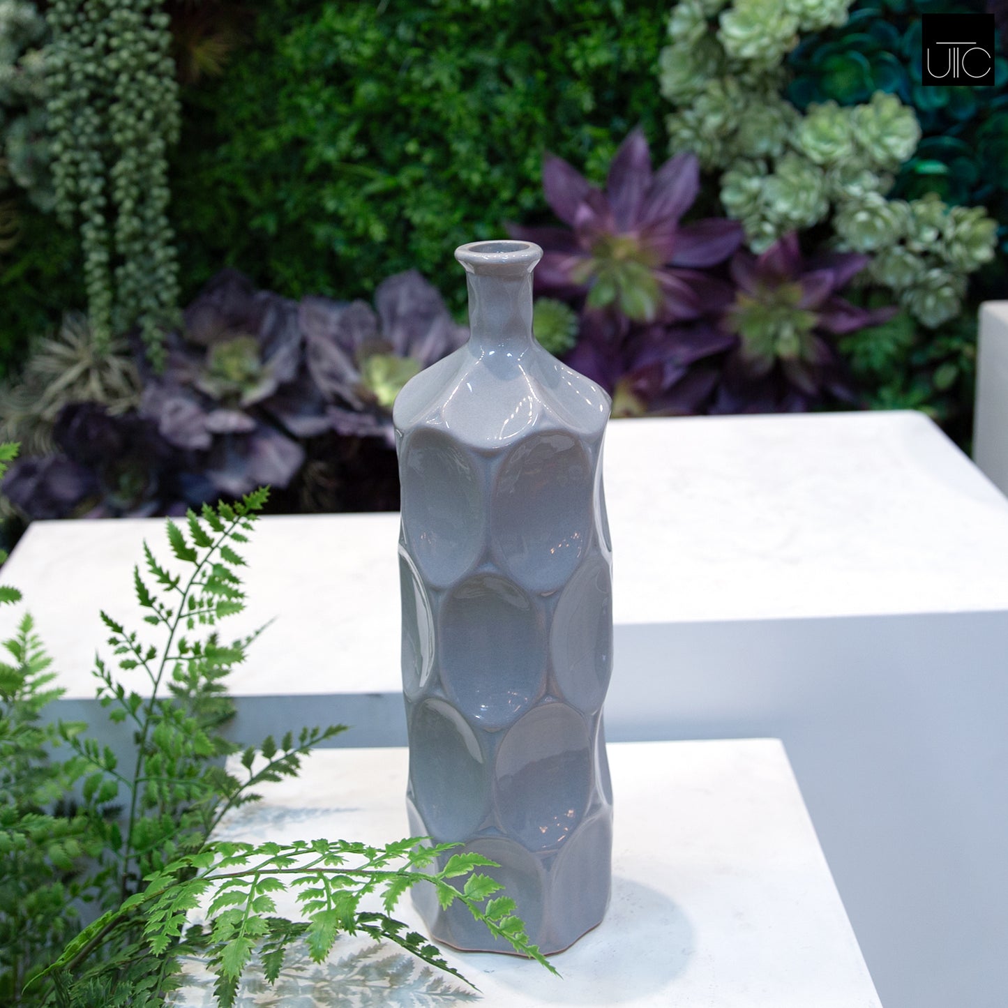 Dotty Ceramic Bottle Vases