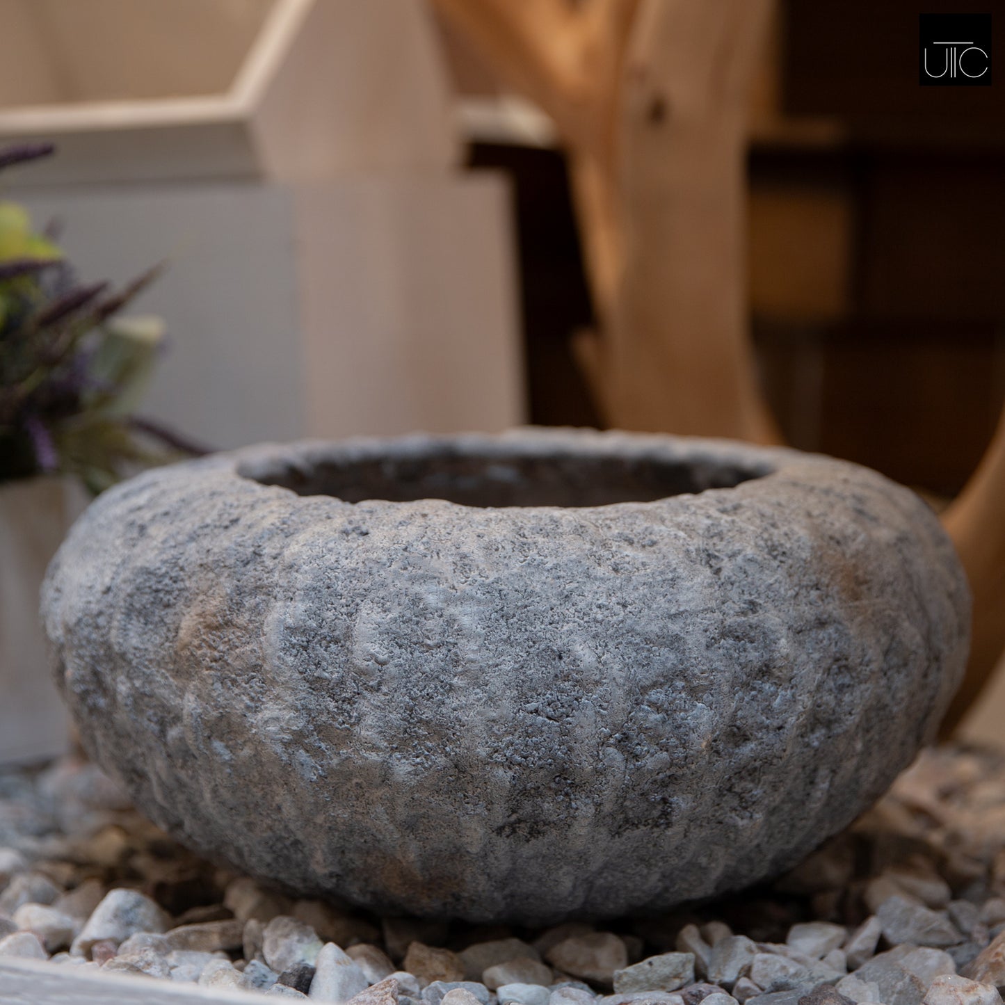 Rhastin Fiberglass Bowl Planter
