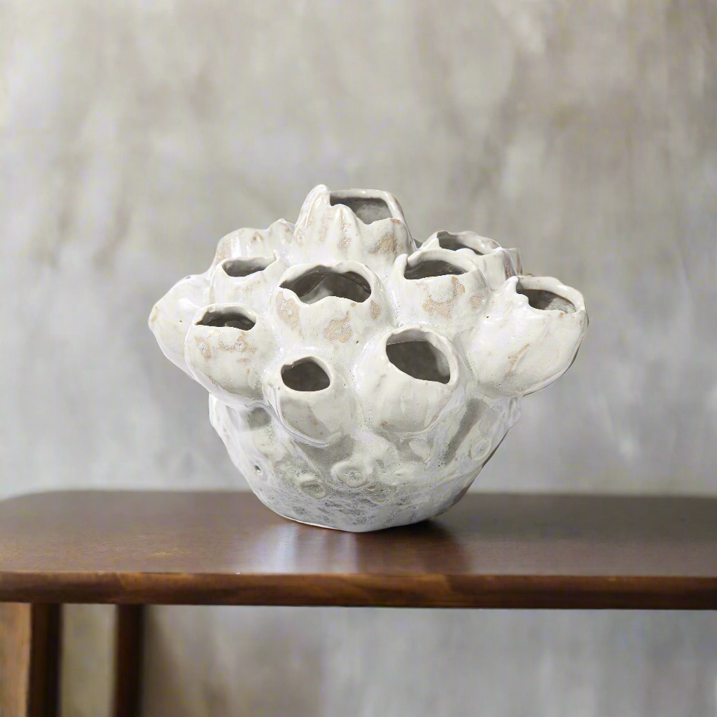 Bellvara Ceramic Cluster Organic Vase