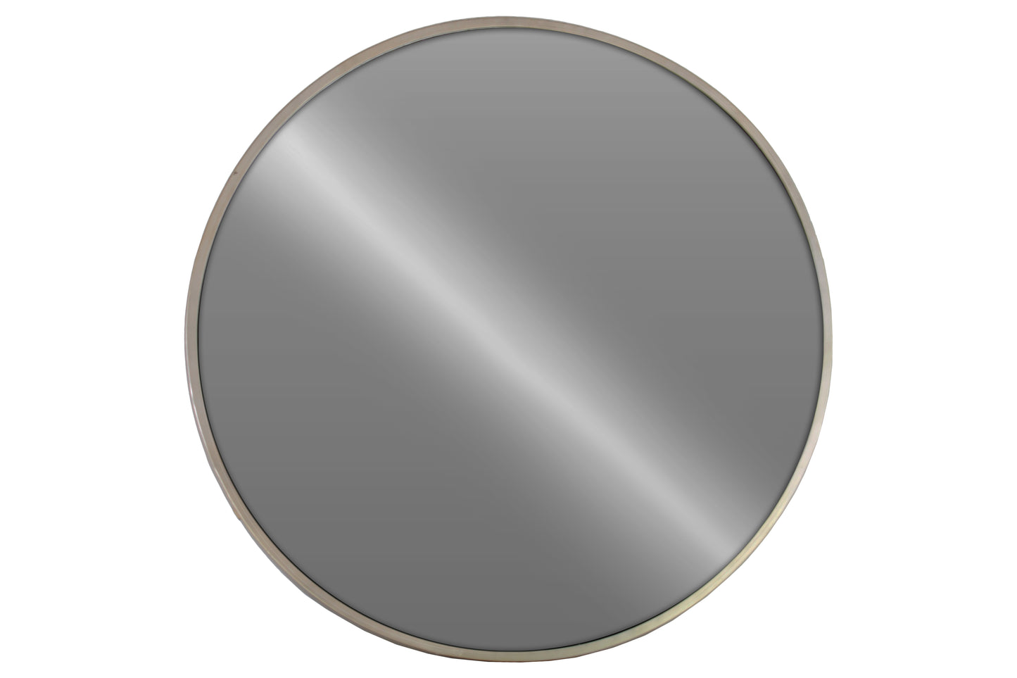Metal Mirror Metallic Finish Silver 36"H