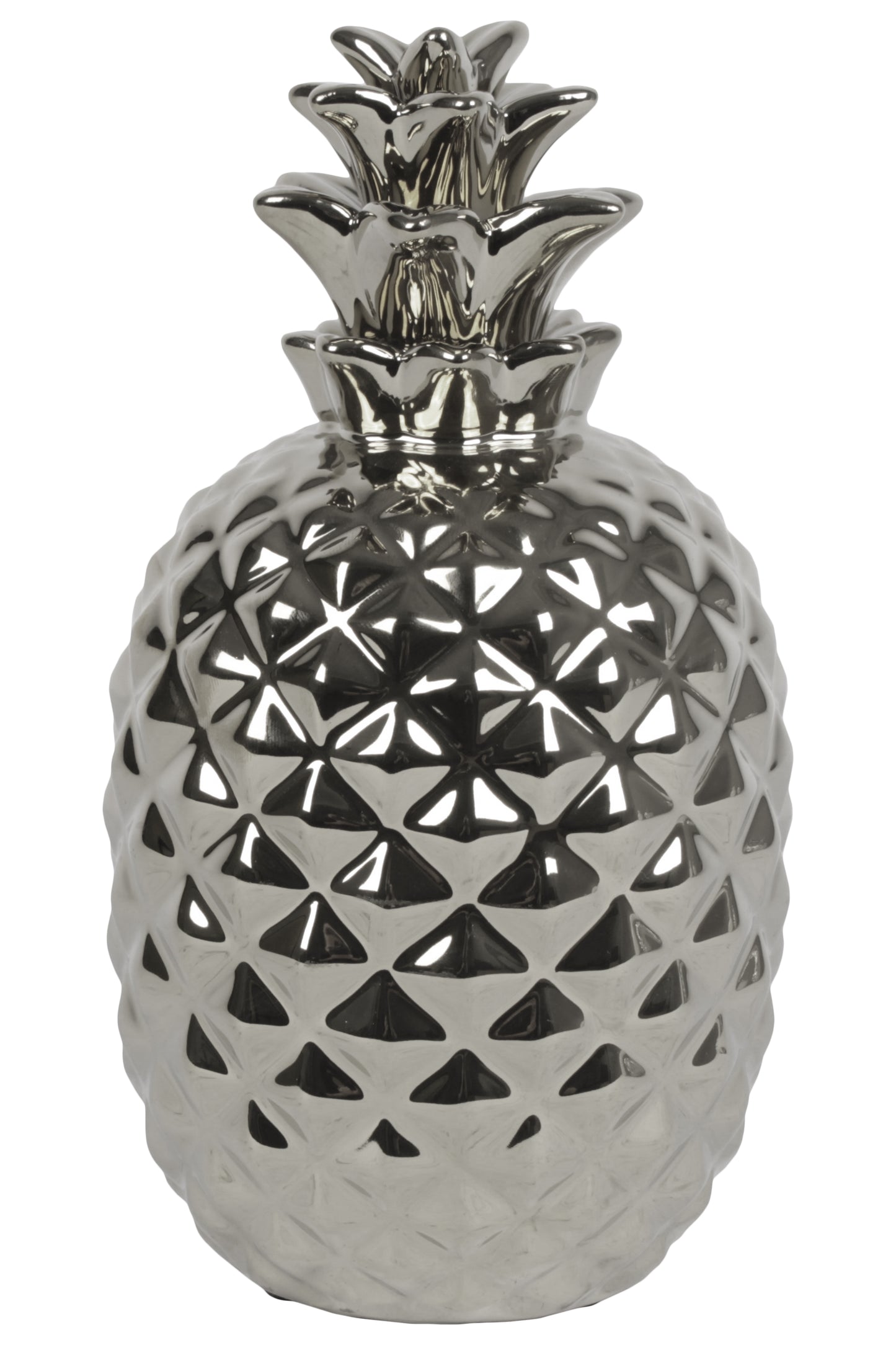 Ceramic Figurine Polished Chrome Finish