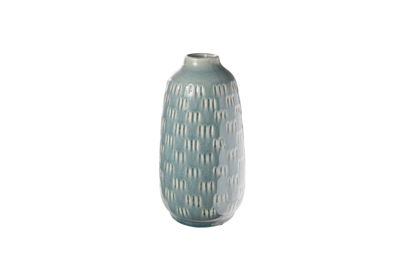 Ceramic Round Vase Gloss Finish-11.25"H