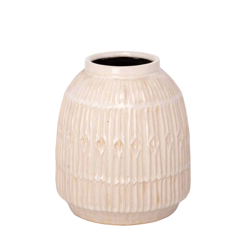 Sabbie Round Ceramic Vase
