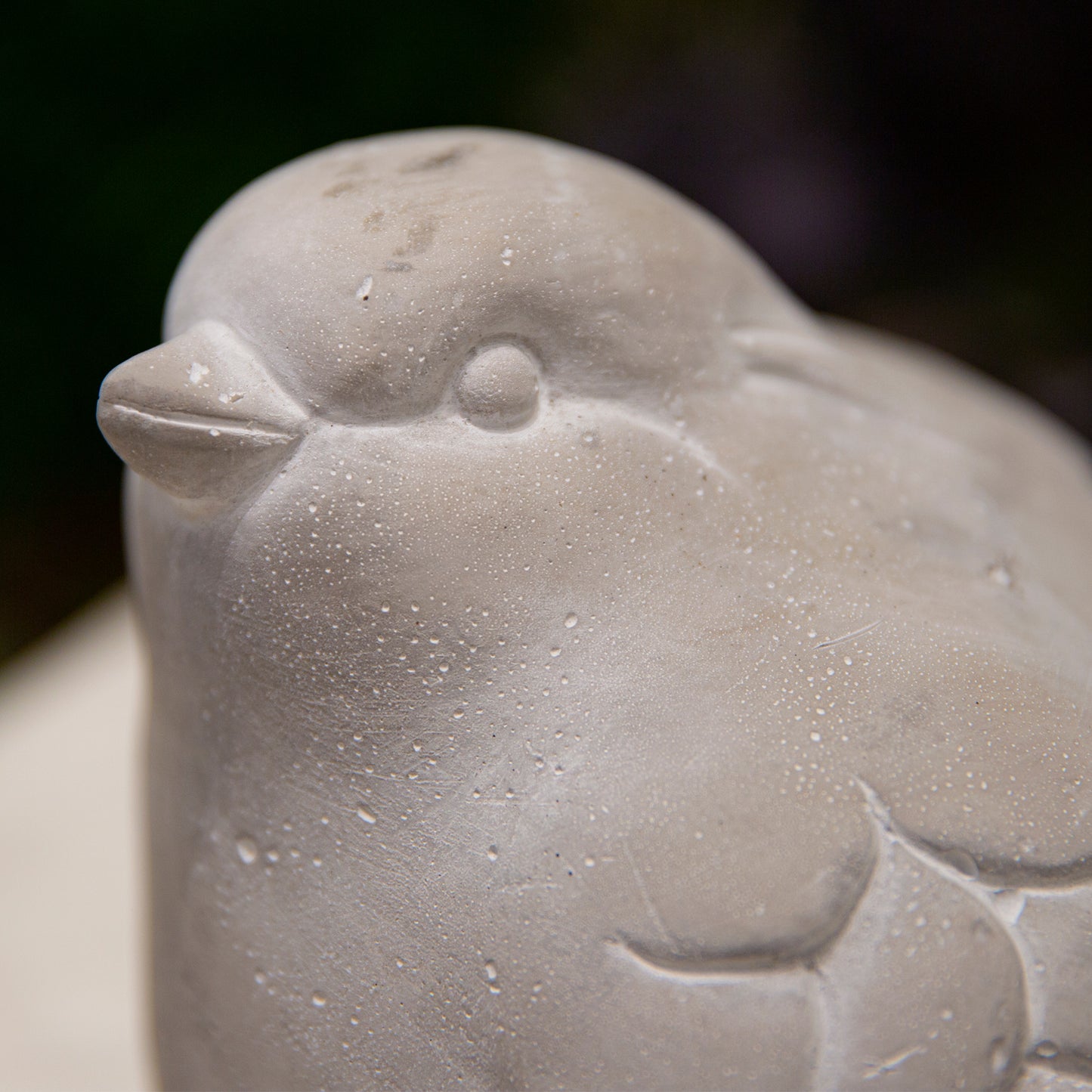 Vensley Washed Cement Bird Figurine