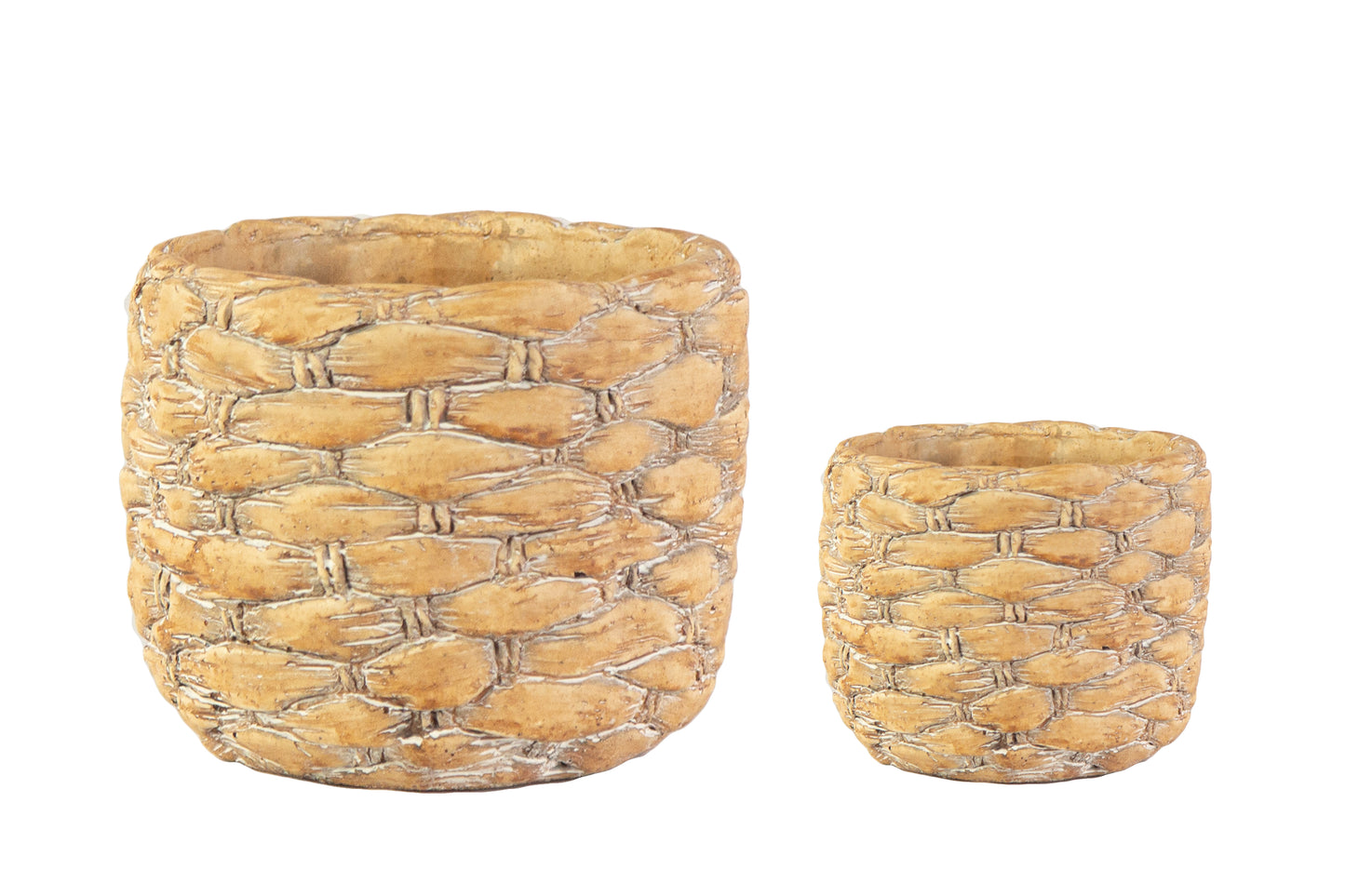 Terracotta Round Pot Washed Finish Amber-5.50"H