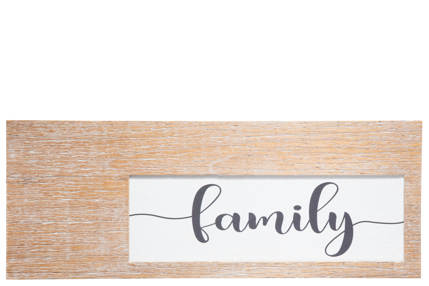 Wood Rectangle Wall Decor Natural Finish