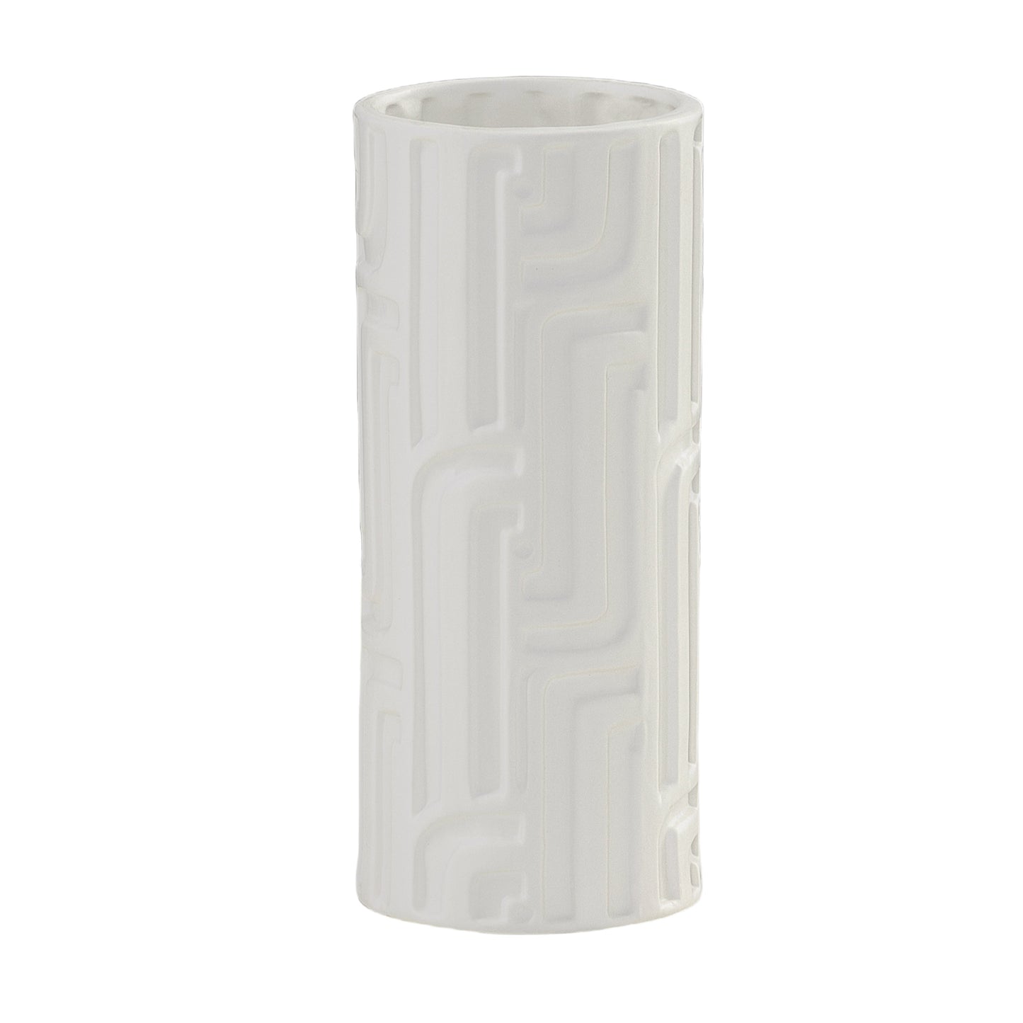 Mylan Abstract Embossed Ceramic Vase