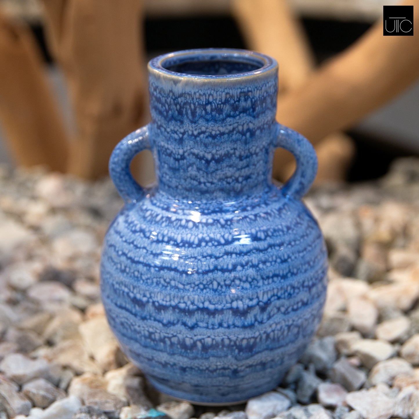 Arvenne Blue Ceramic Vase