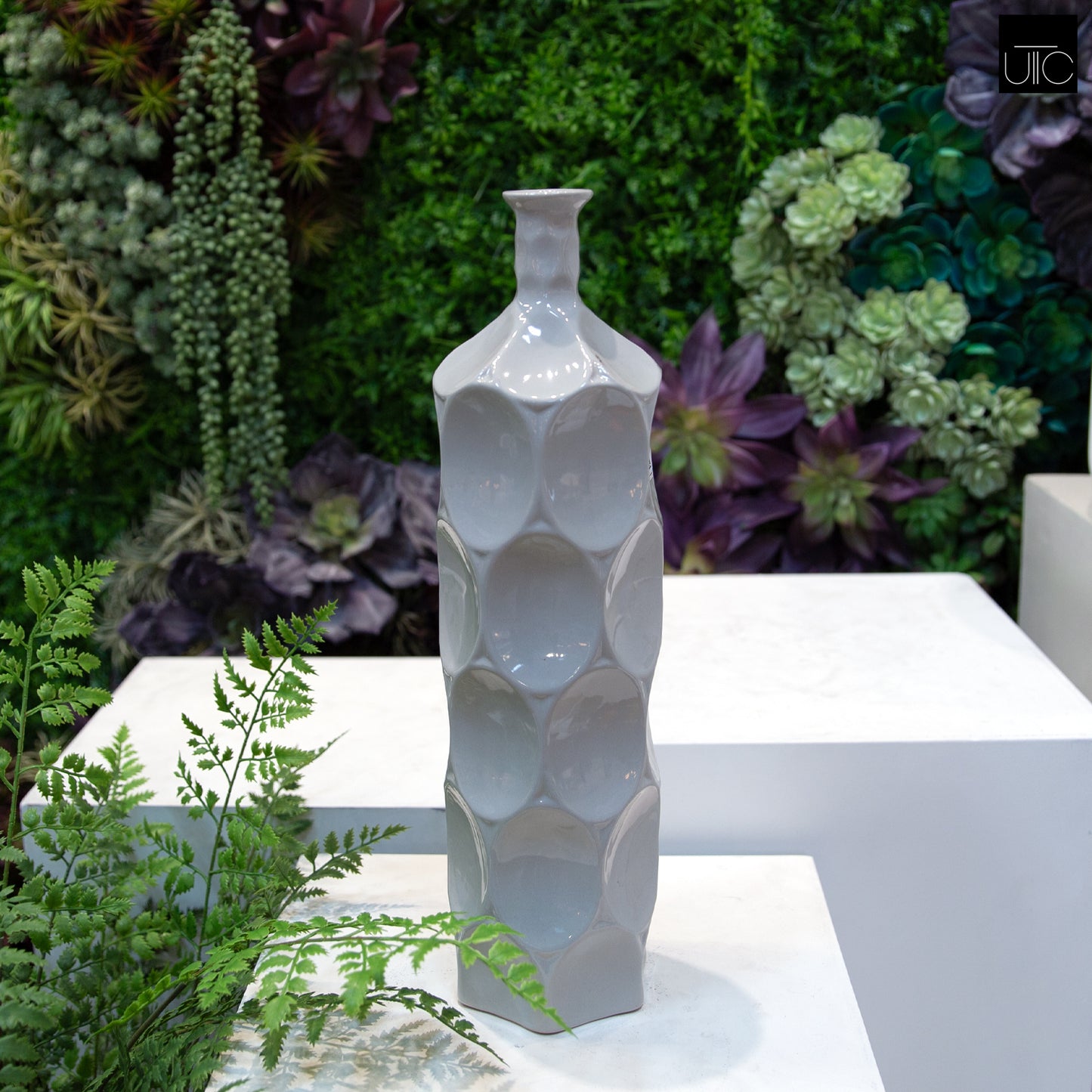 Dotty Ceramic Bottle Vases