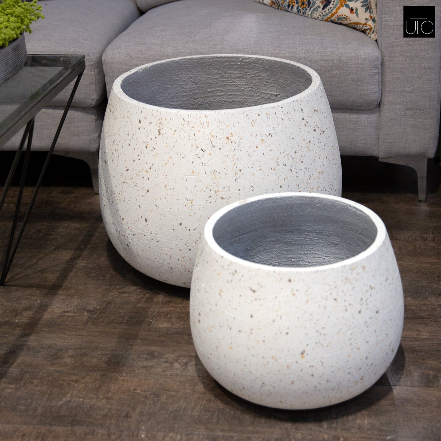 Elarien Cement Flower Pot (Set of 2)