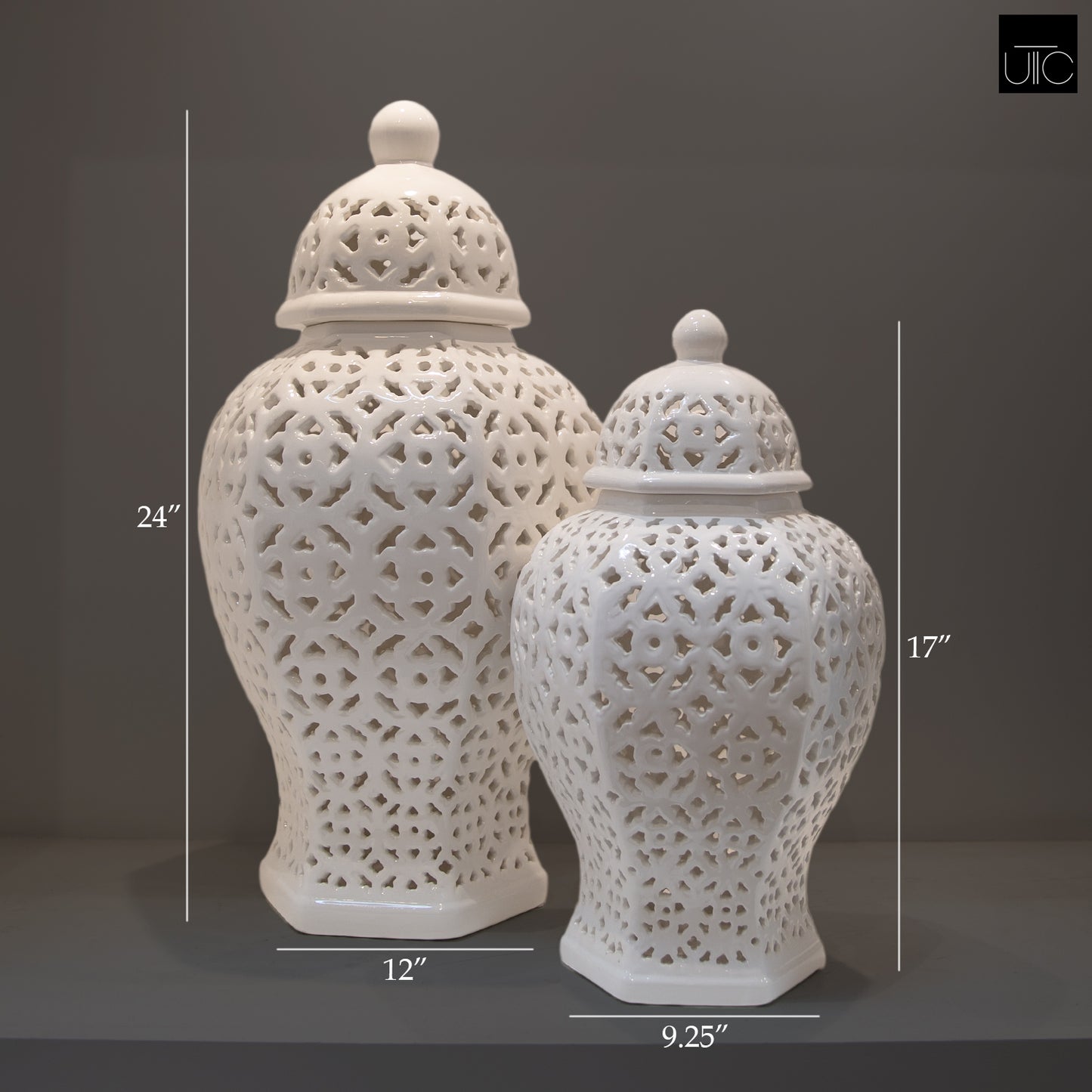 Valen Gloss White Temple Jar