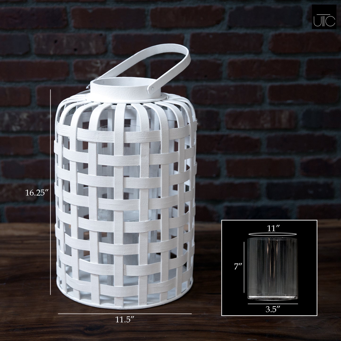 Velden Round Lattice Lanterns (Set of 2)