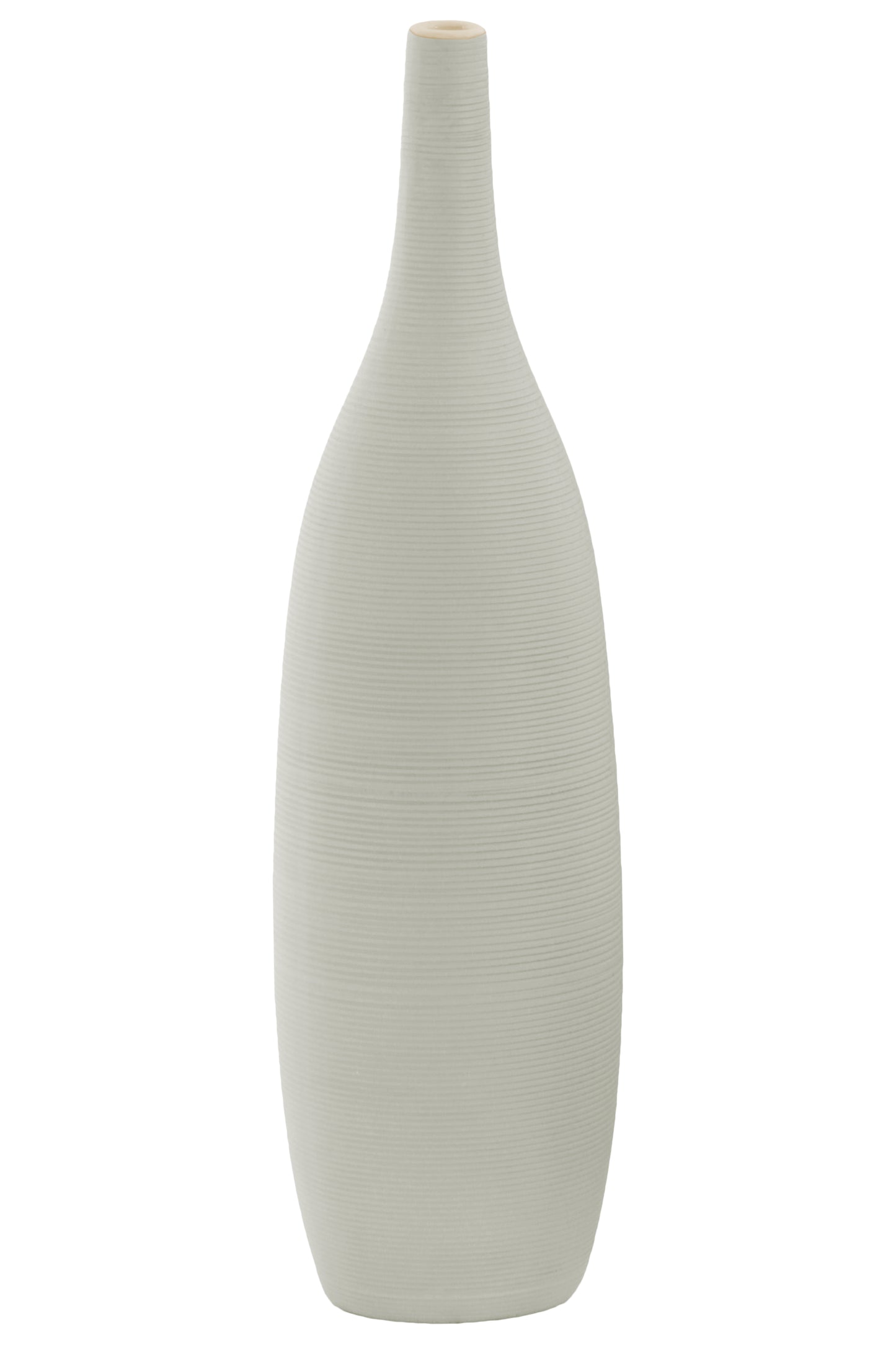 Ceramic Vase Combed Coated Finish