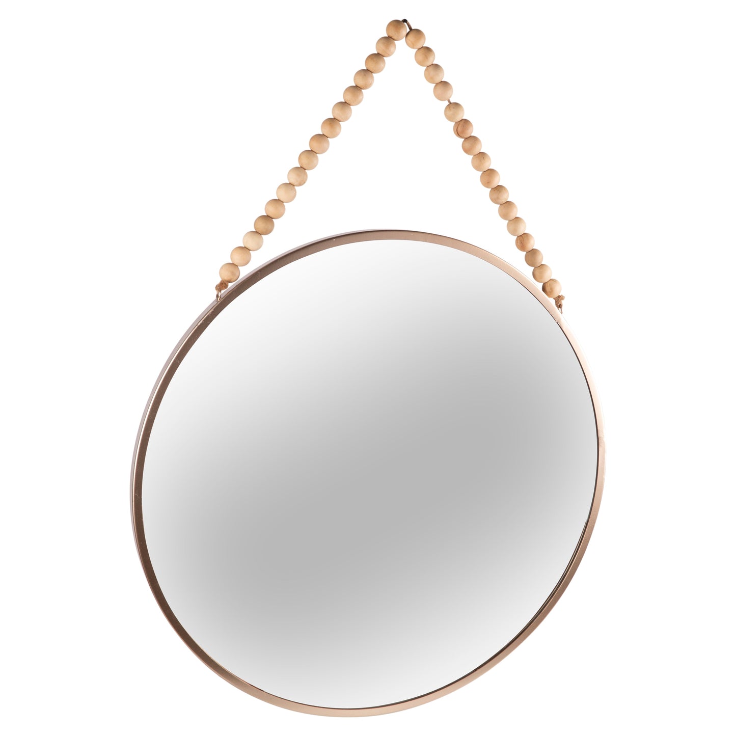 Metal Round Wall Mirror Distressed Finish