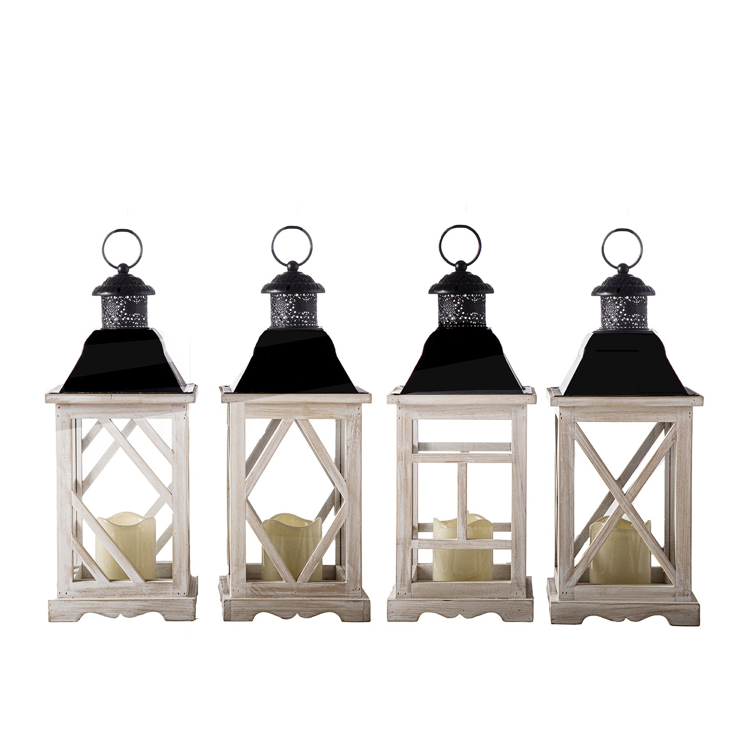 Varnen Wood Frame Lantern