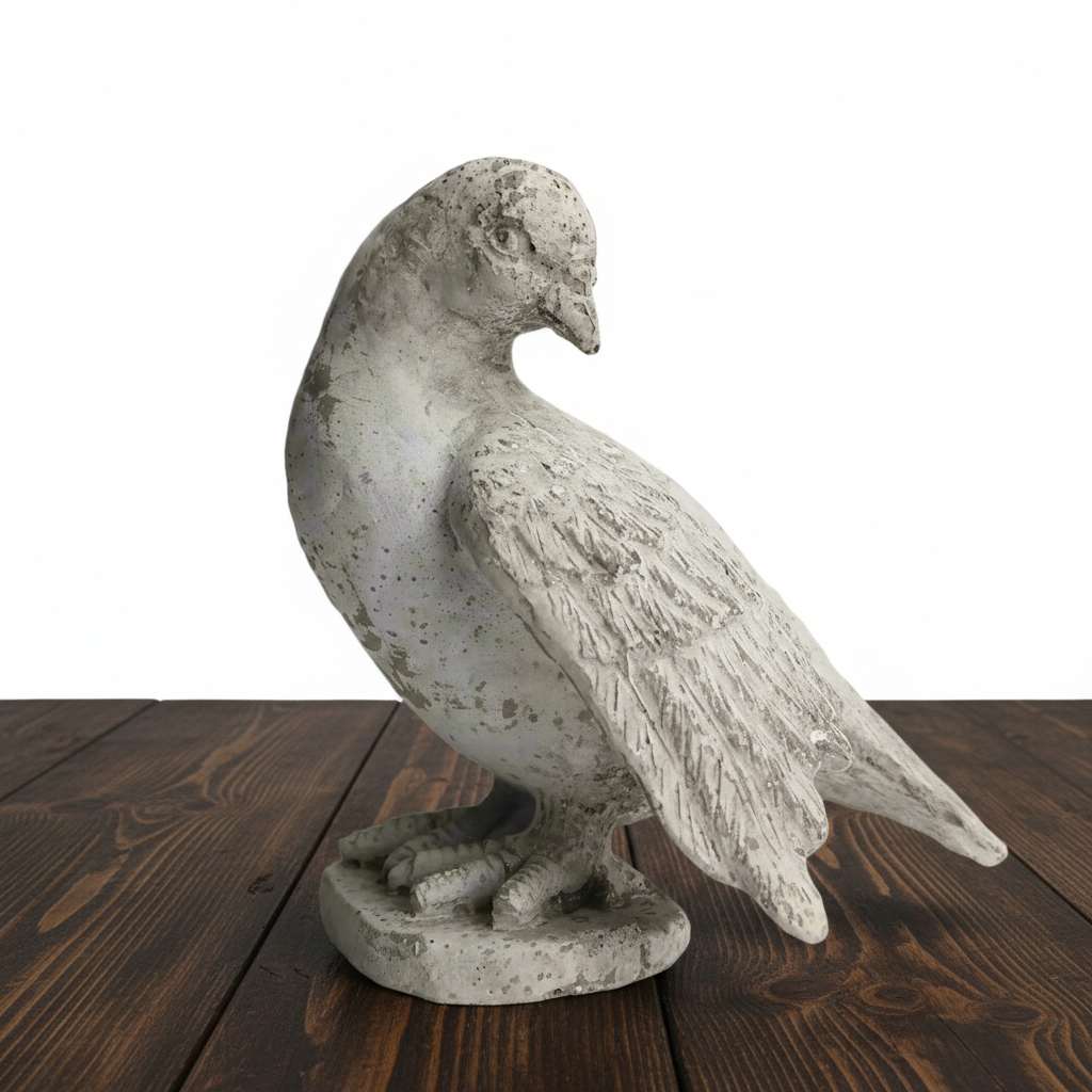 Camz Standing Cement Bird Figurine
