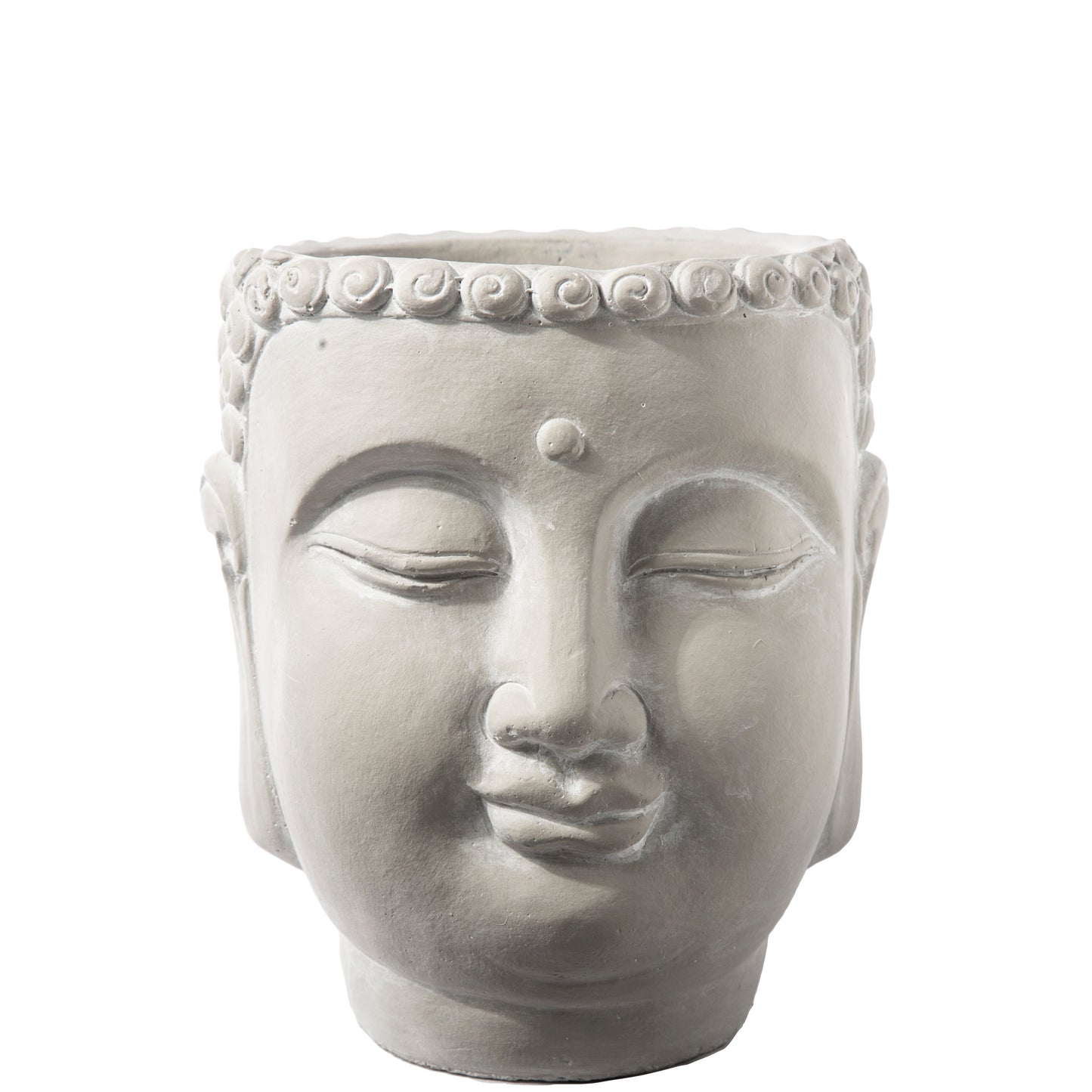 Mael Cement Lady Buddha Head Pot