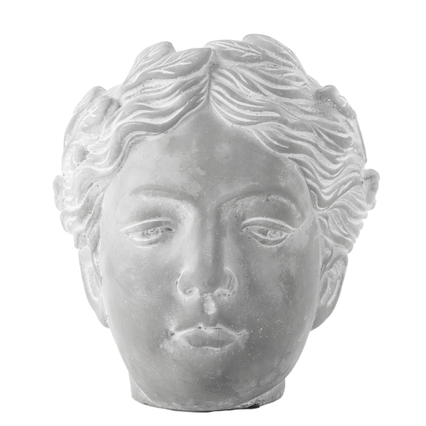 Virlen Cement Roman Lady Head Pot