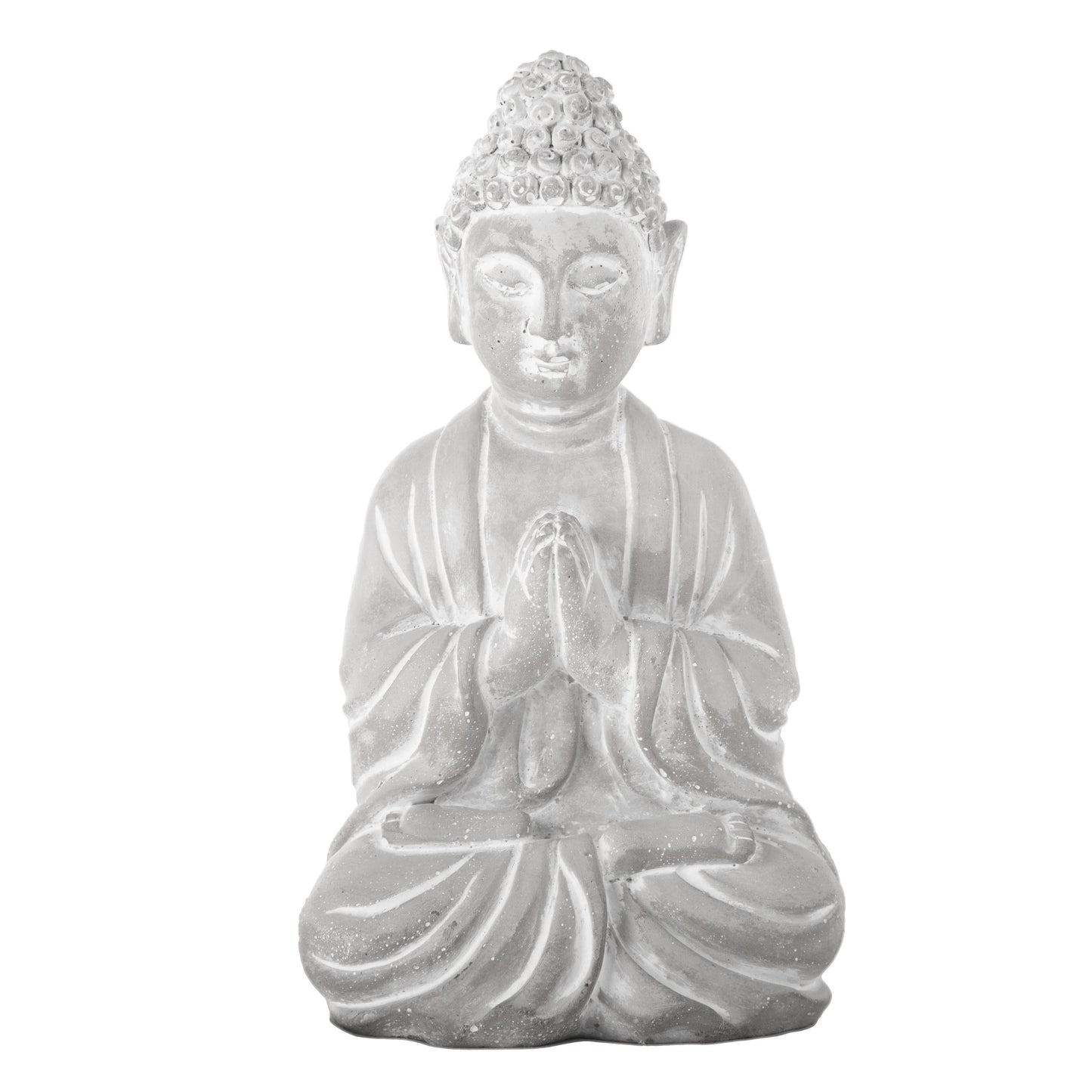 Imani Cement Praying Buddha Figurine