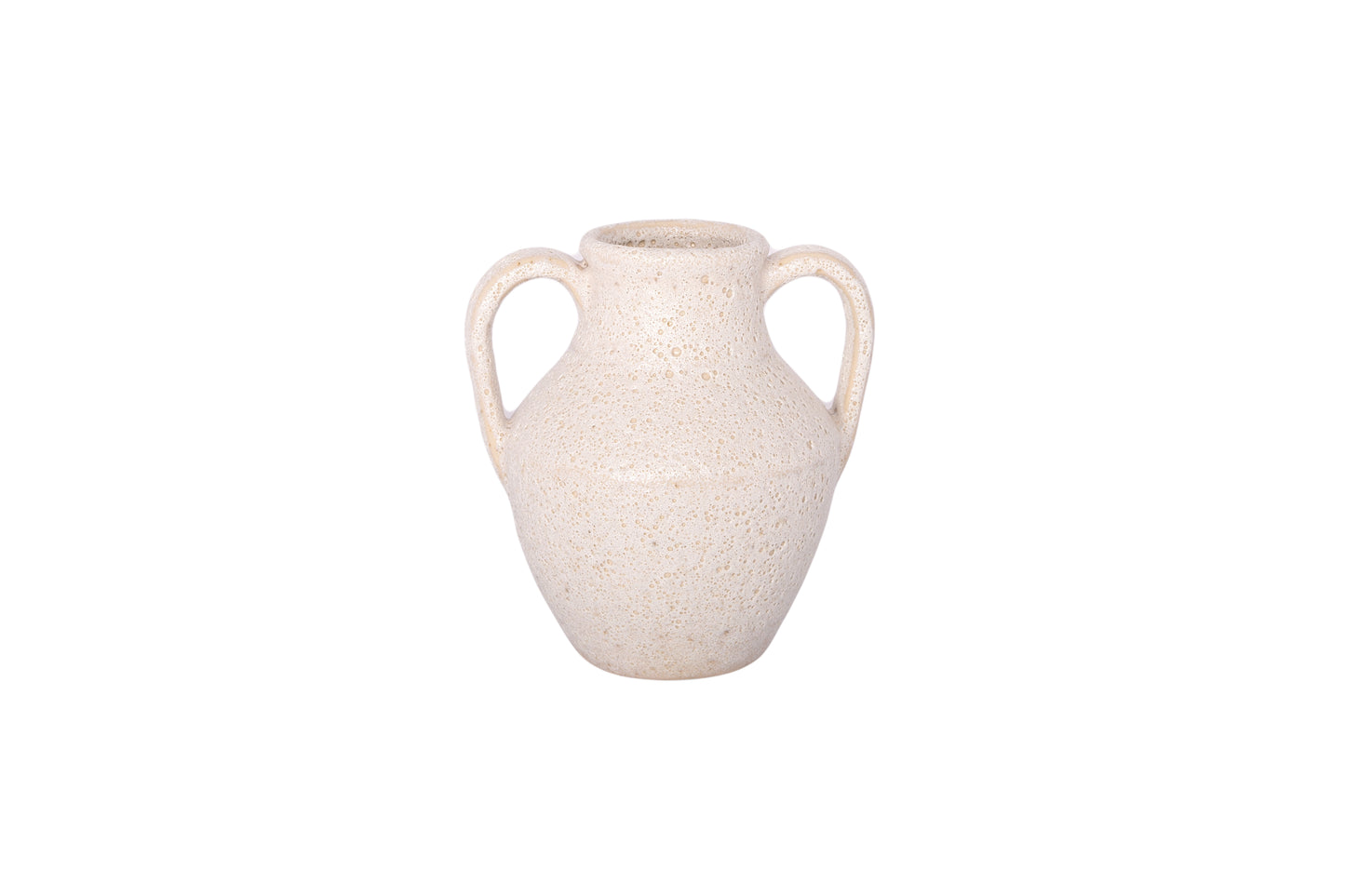 Ceramic Amphora Vase Finish Ivory