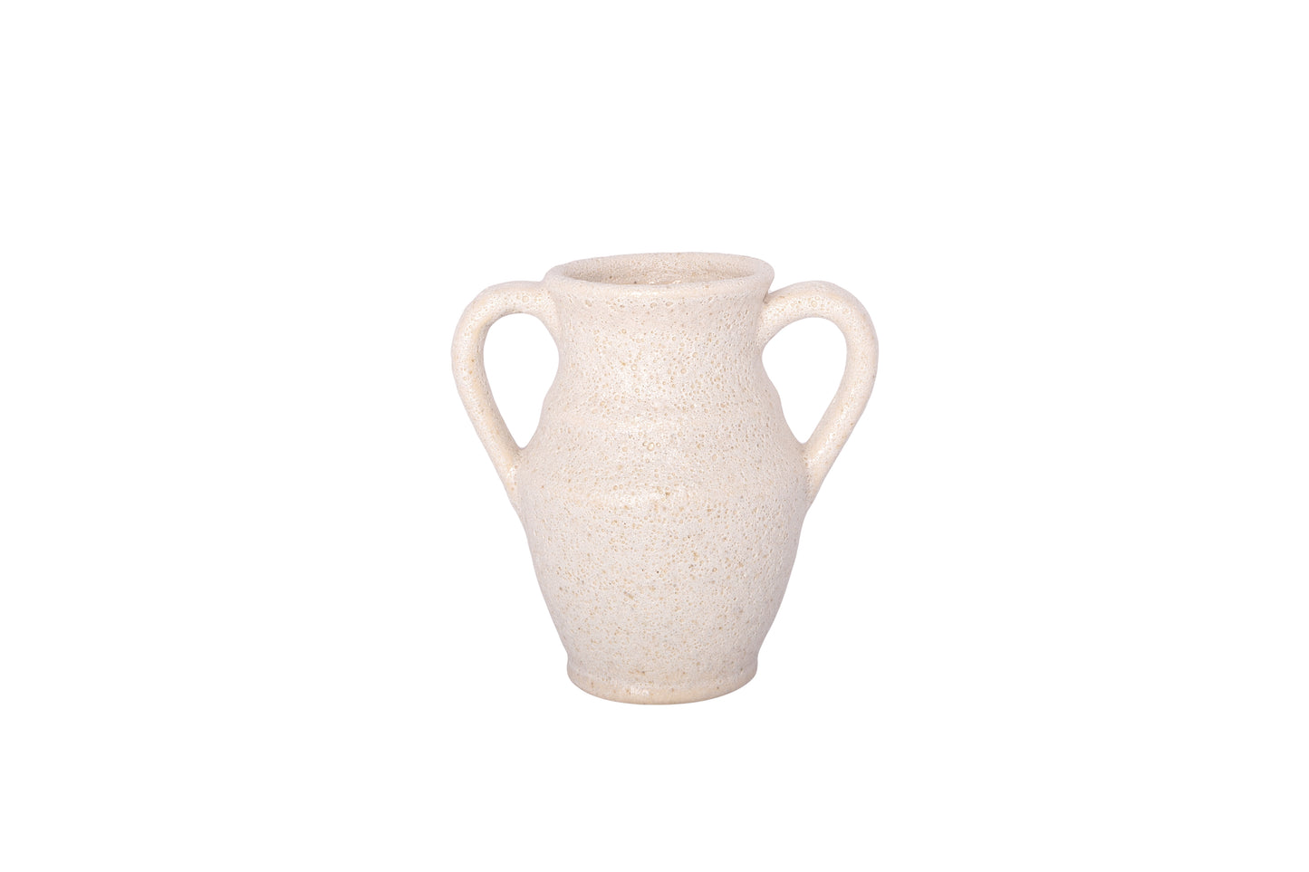 Ceramic Amphora Vase Finish Ivory
