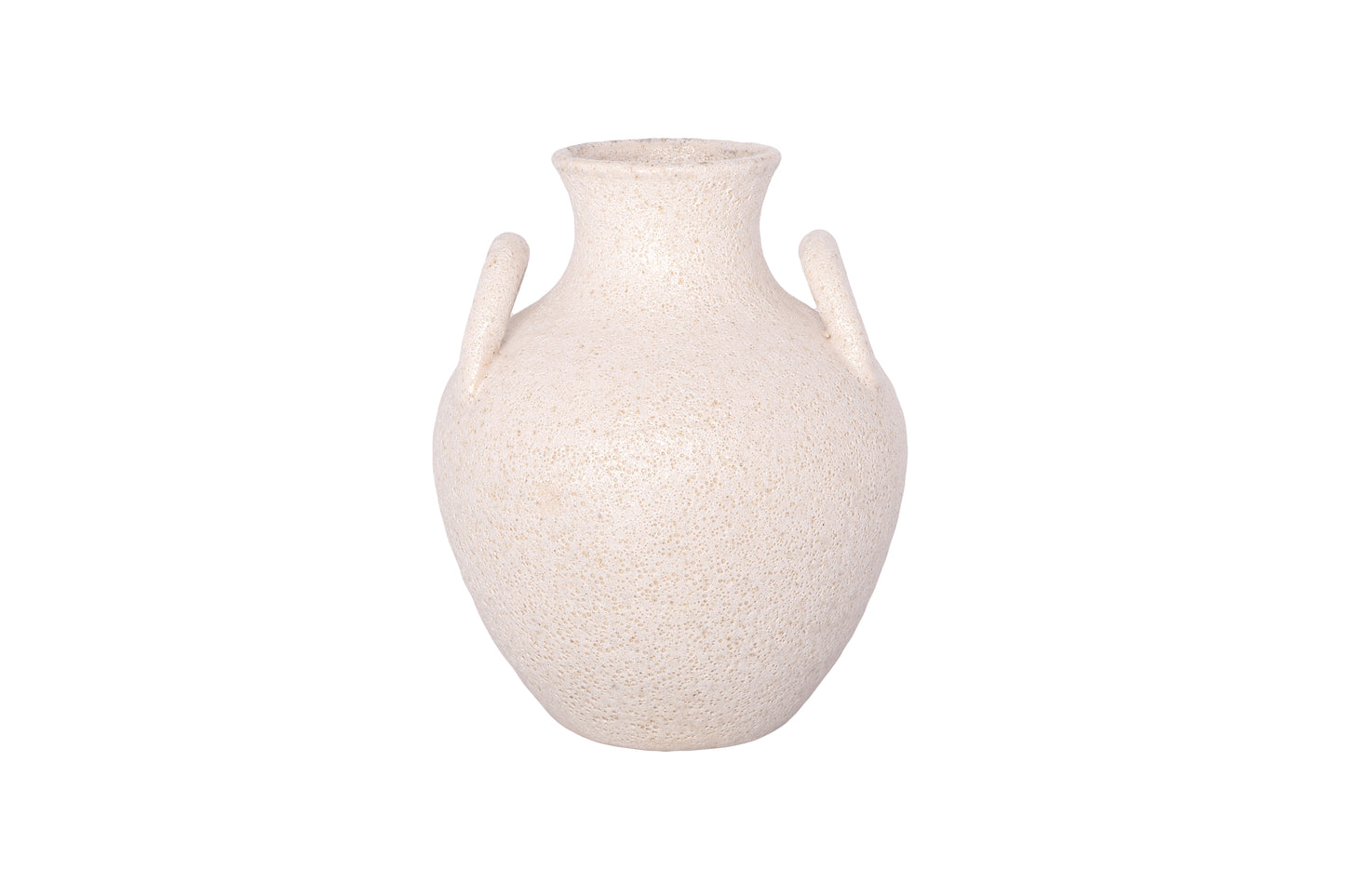 Ceramic Amphora Vase Finish Ivory