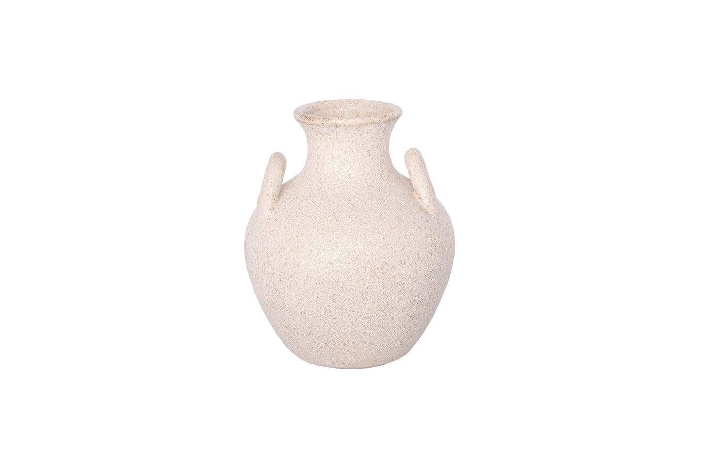 Ceramic Amphora Vase Finish Ivory