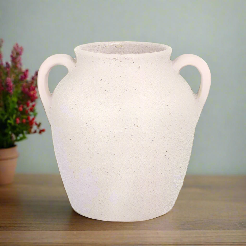 Olivenne Ceramic Vase with Handles