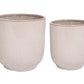 Ceramic Planter Set of Two Gray