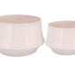 Ceramic Shaped Planter Set of Two