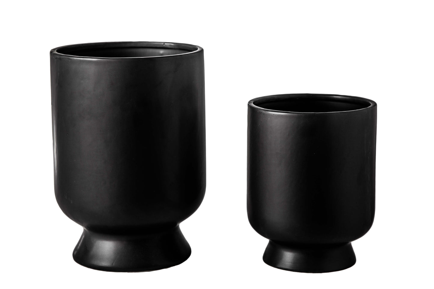 Ceramic Round Bellied Pot Matte Finish-9.00"H