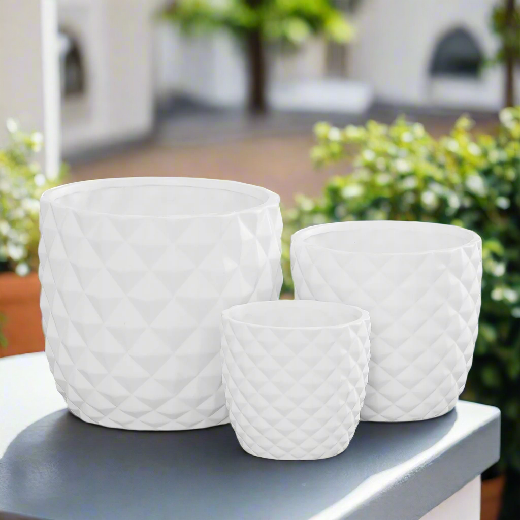 Tizze Diamond Planter Set (Set of 3)