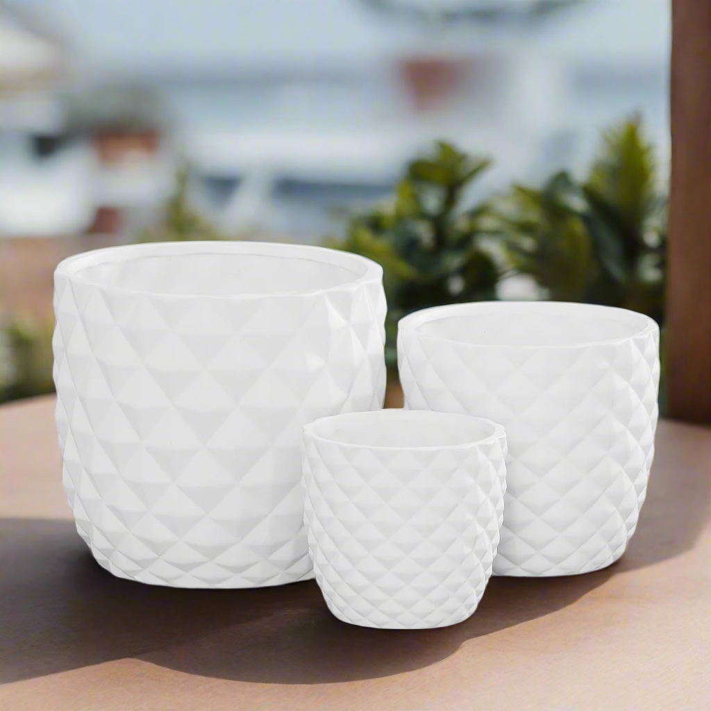 Tizze Diamond Planter Set (Set of 3)