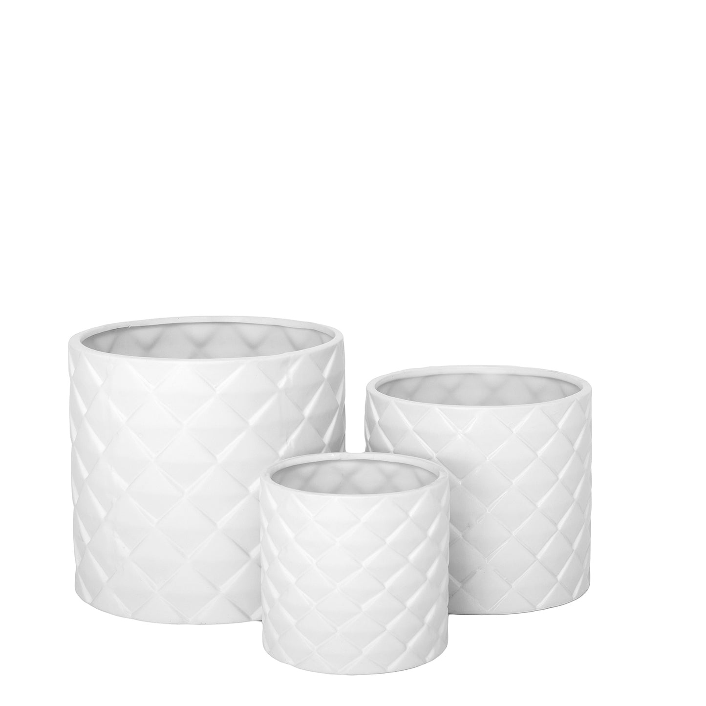 Diamora Ceramic Round Pot (Set of 3)