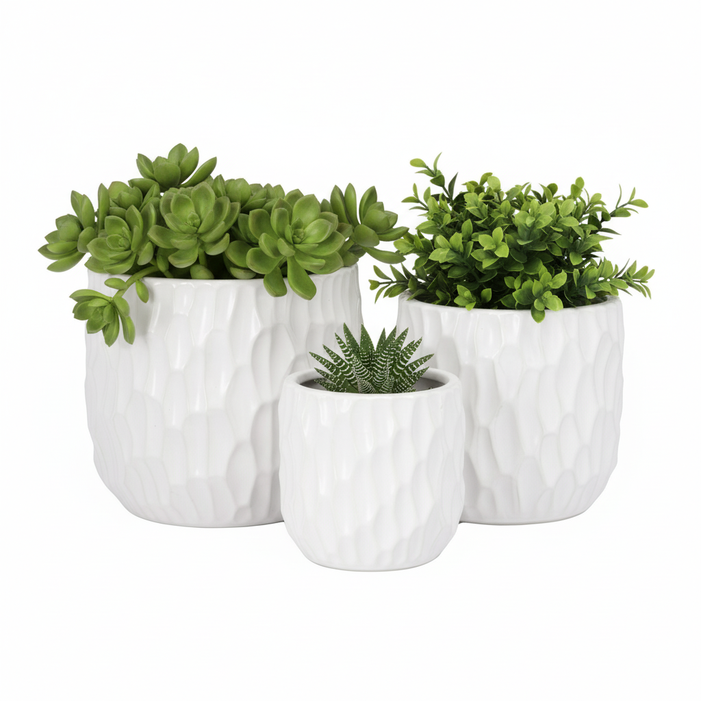 Vyne Ceramic Pot Set (Set of 3)