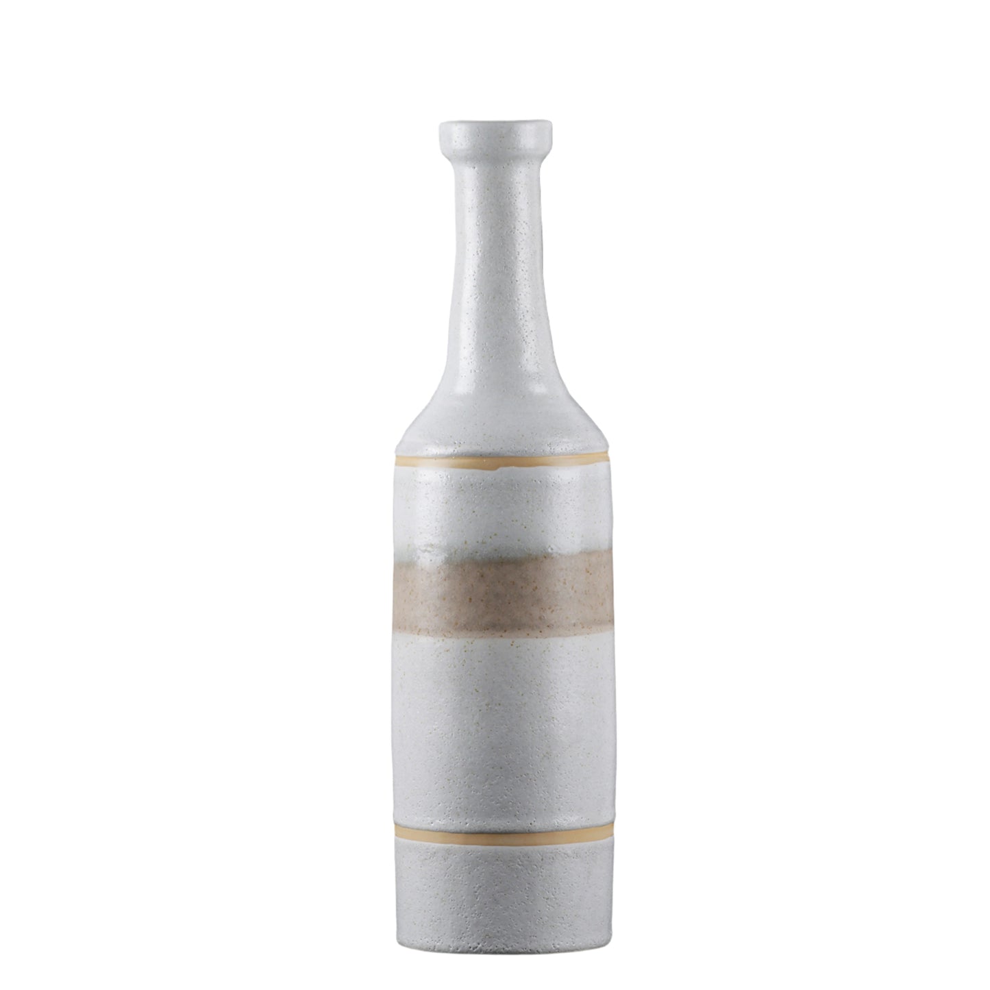 Caelis Banded Bottle Ceramic Vases
