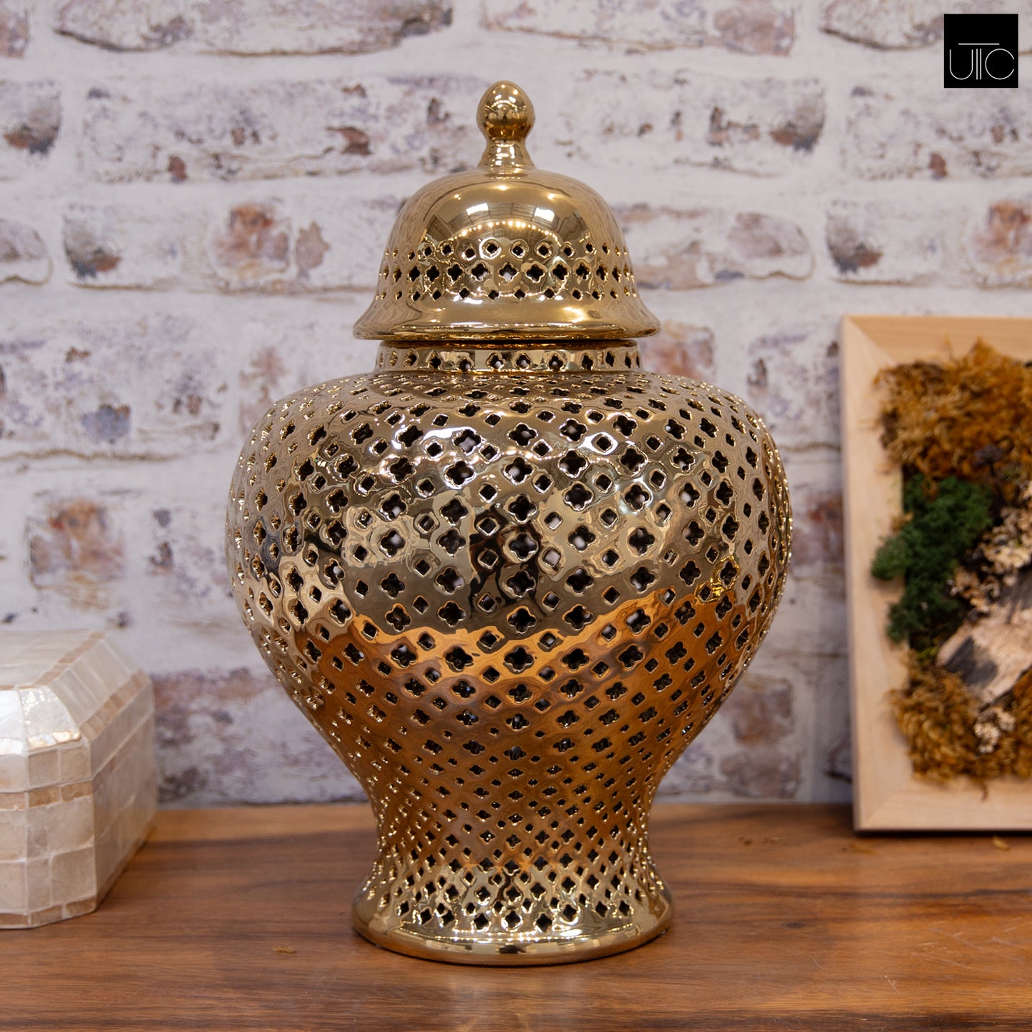 Jette Pierced Bellied Temple Jar