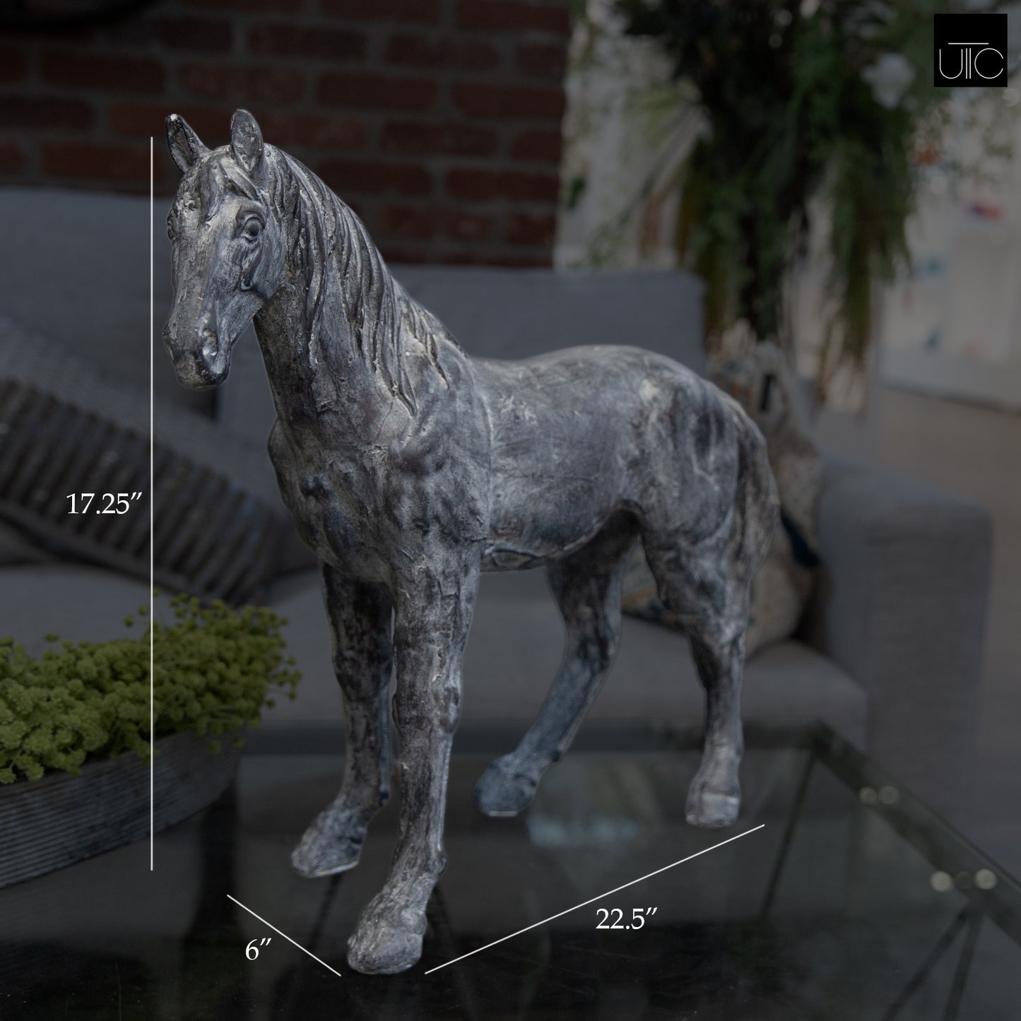 Equinox Decorative Fiberglass Stallion