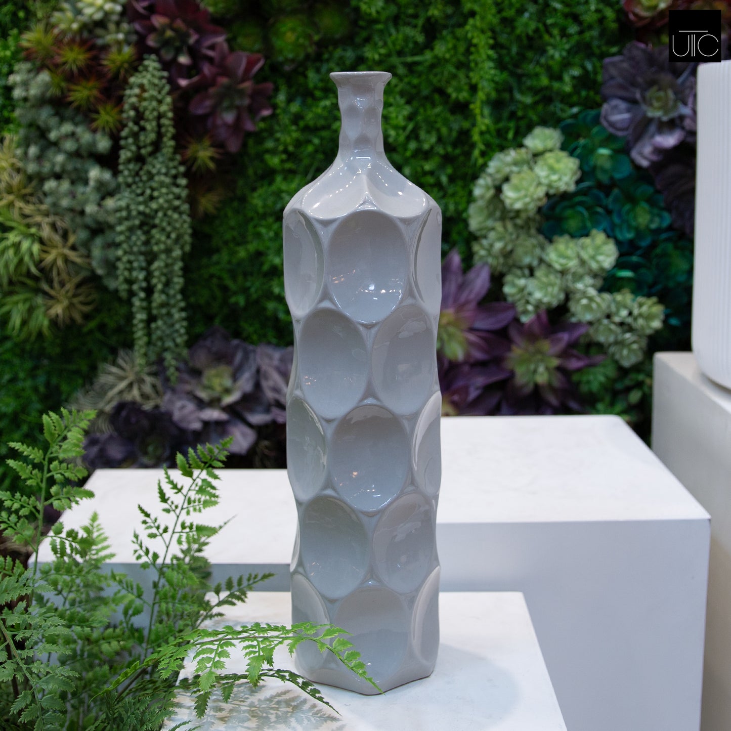 Dotty Ceramic Bottle Vases