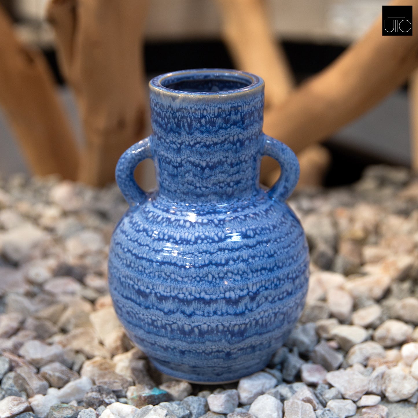 Arvenne Blue Ceramic Vase