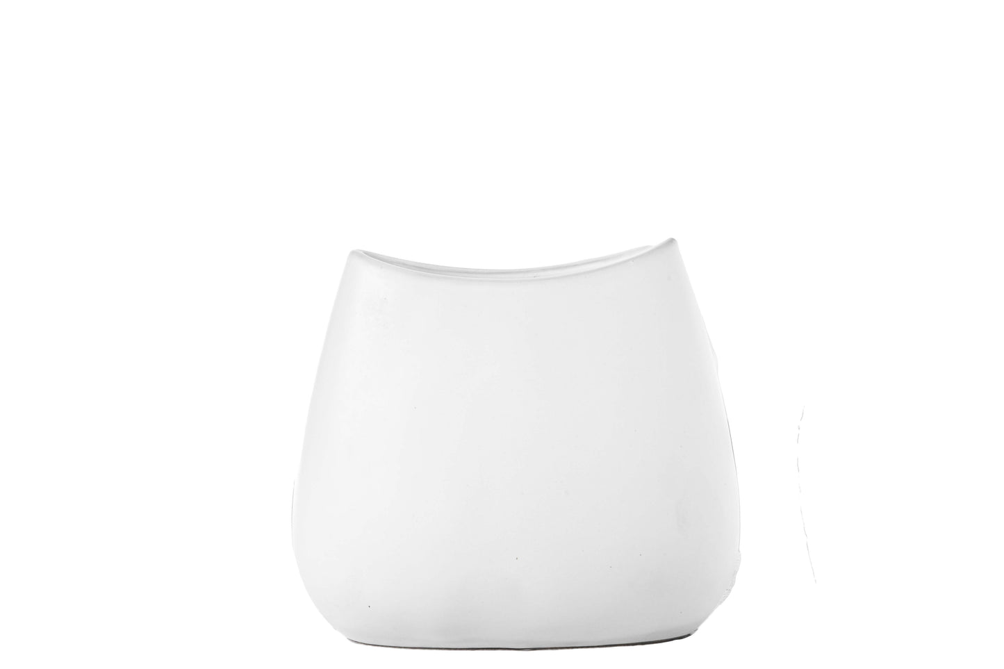 Ceramic Oval Vase Matte Finish