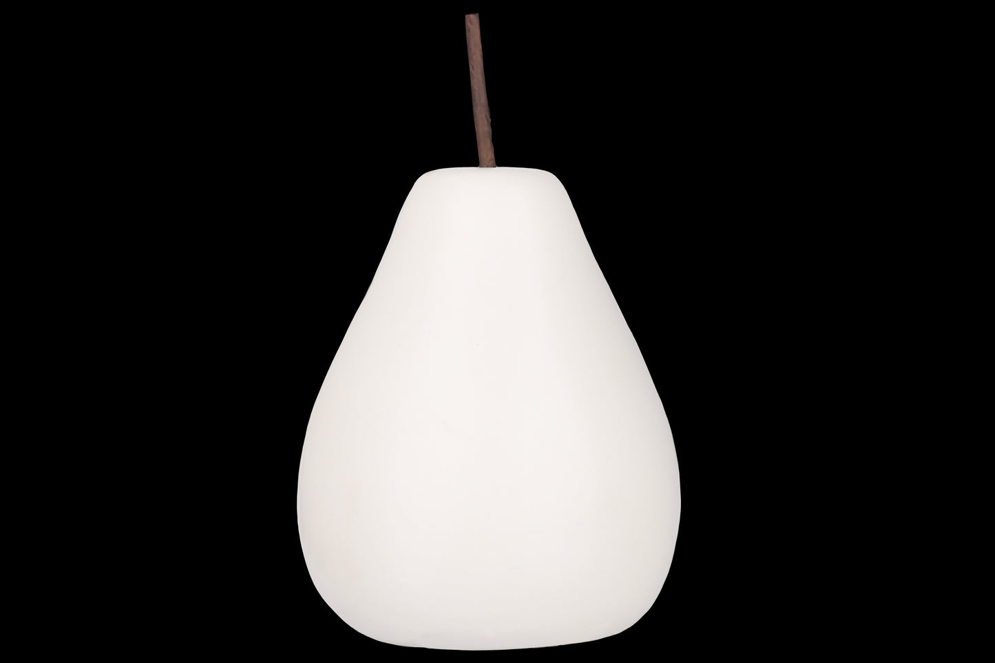 Ceramic Pear Figurine Polished Pearlescent Finish