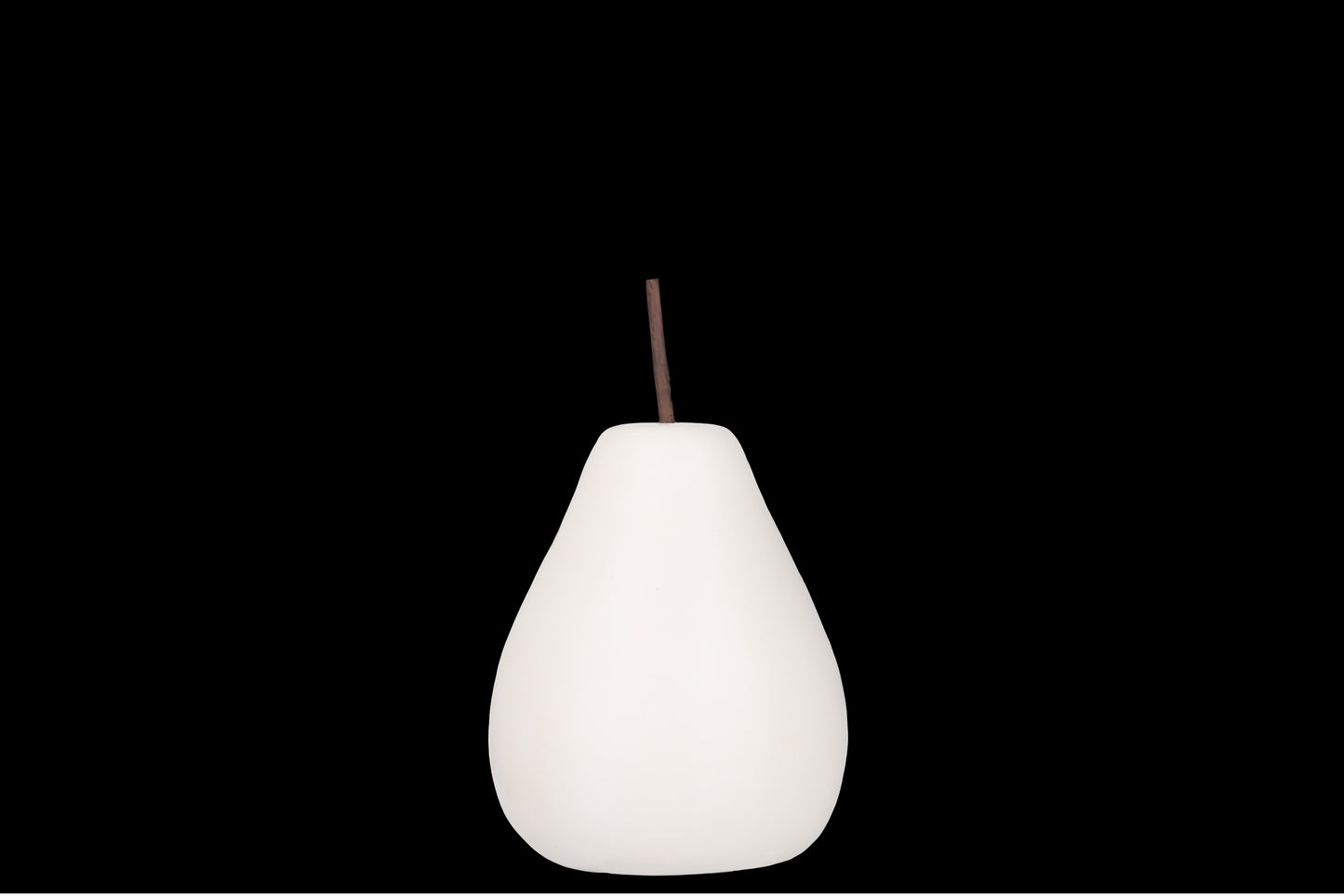 Ceramic Pear Figurine Polished Pearlescent Finish