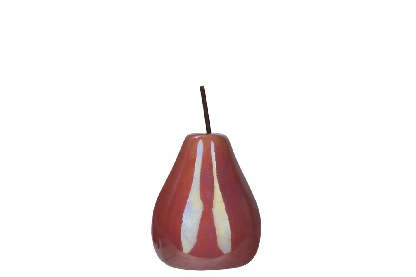 Hazel Pearlescent Ceramic Pear Figurine