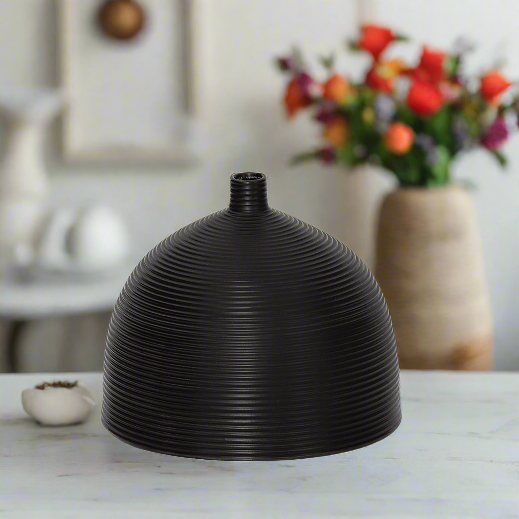 Milora Ribbed Ceramic Vase
