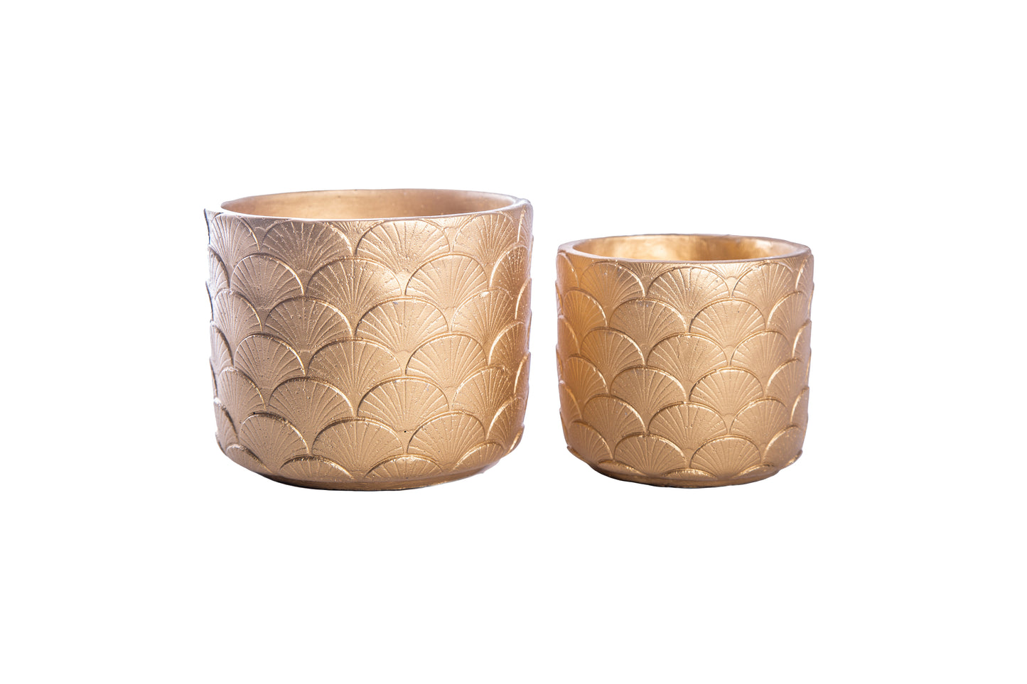 Cement Round Pot Painted Finish-6.00"H