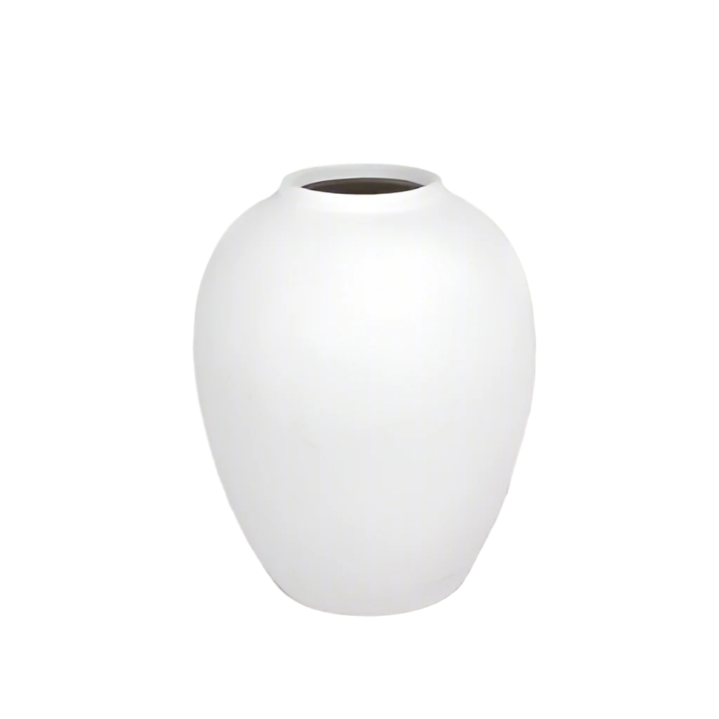 Wymber Terracotta White Vase