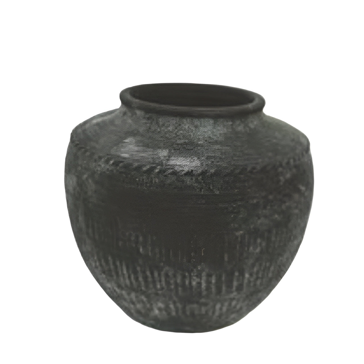 Noir Terra Etched Vase